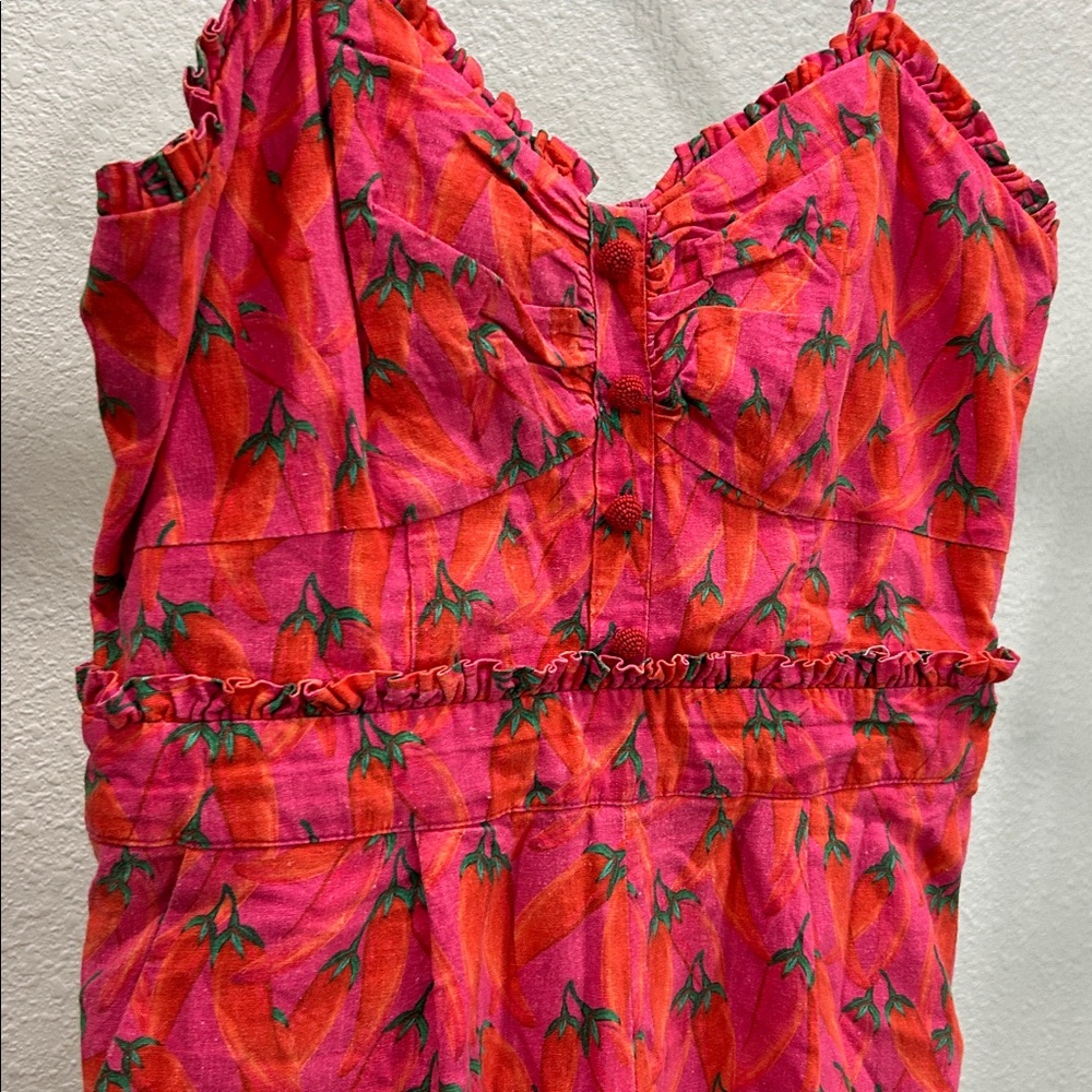 FARM Rio Red Jumpsuit - Picture 4 of 5